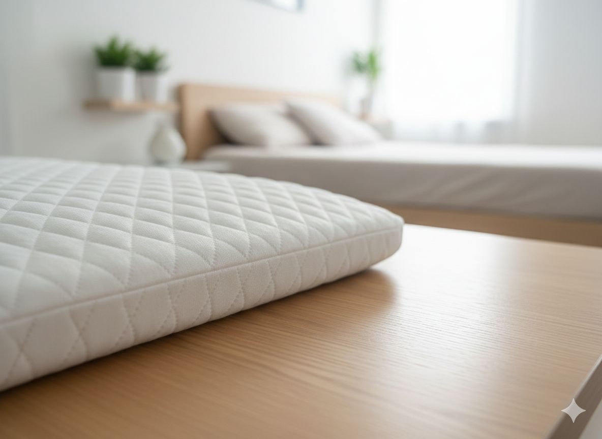 Home Gear Slim Memory Pillow – Ergonomic Low-Profile Support
