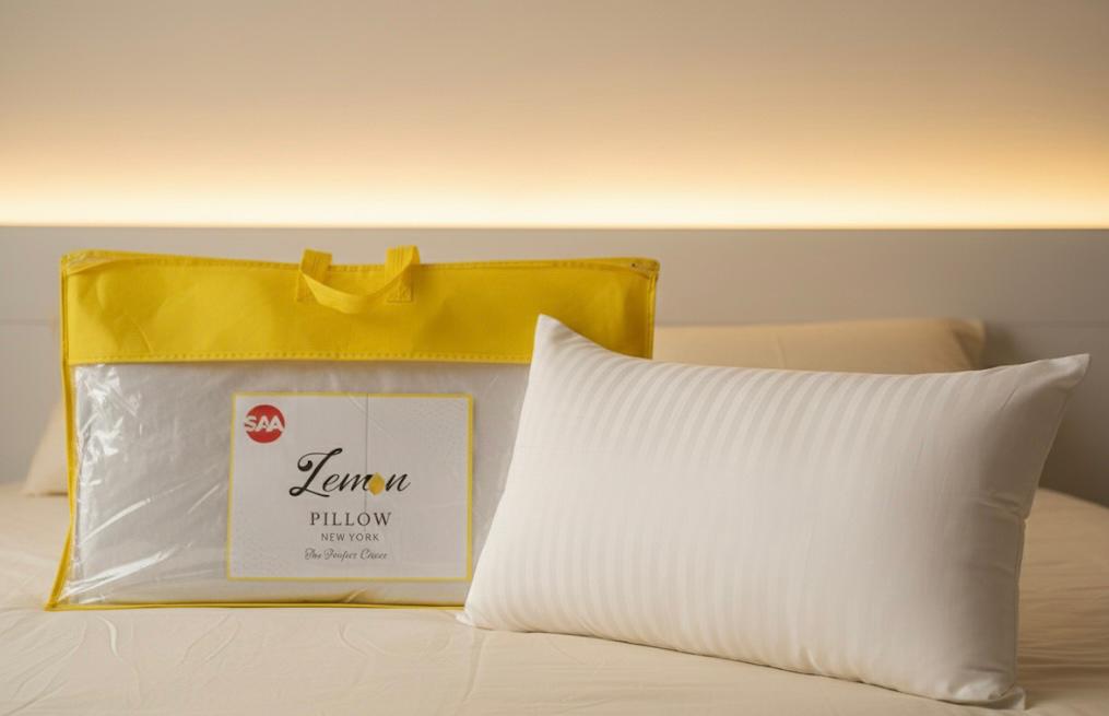 Lemon Pillow Pair – Soft & Supportive Daily Comfort Pillows (Set of 2) | Home Gear